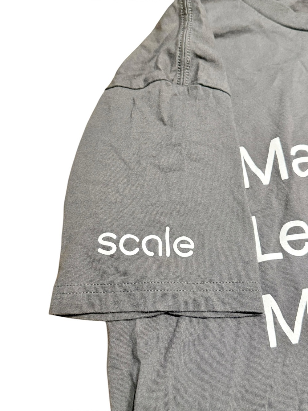 NWOT - Machine Learning Model Couple Halloween Costume T-Shirts M L Gray - Picture 3 of 5